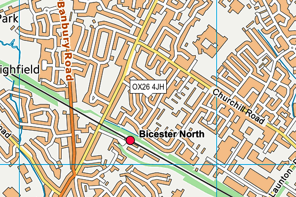 OX26 4JH map - OS VectorMap District (Ordnance Survey)
