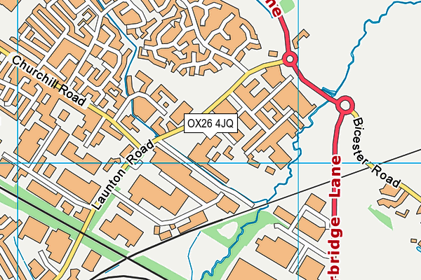 OX26 4JQ map - OS VectorMap District (Ordnance Survey)