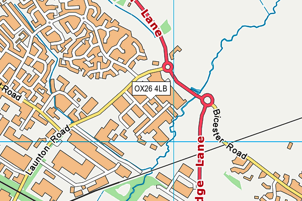 OX26 4LB map - OS VectorMap District (Ordnance Survey)