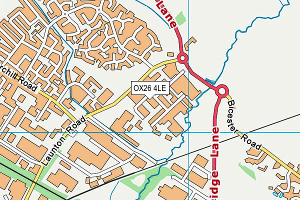 OX26 4LE map - OS VectorMap District (Ordnance Survey)