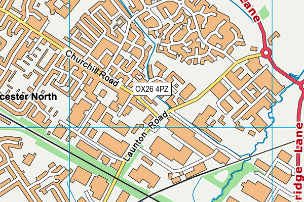 OX26 4PZ map - OS VectorMap District (Ordnance Survey)