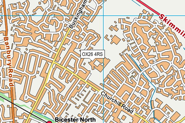 The Cooper School map (OX26 4RS) - OS VectorMap District (Ordnance Survey)