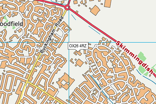 Bardwell School map (OX26 4RZ) - OS VectorMap District (Ordnance Survey)
