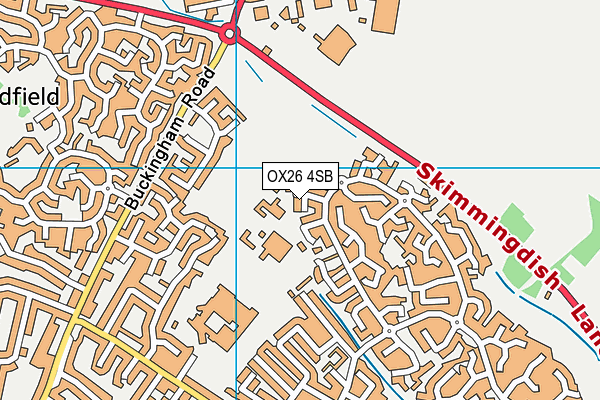 OX26 4SB map - OS VectorMap District (Ordnance Survey)