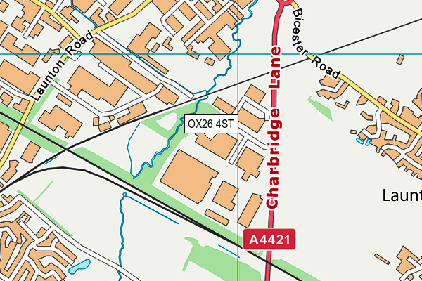 OX26 4ST map - OS VectorMap District (Ordnance Survey)