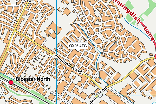 OX26 4TG map - OS VectorMap District (Ordnance Survey)