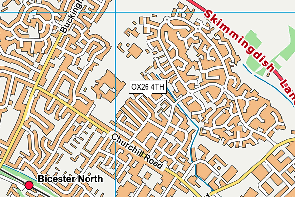 OX26 4TH map - OS VectorMap District (Ordnance Survey)