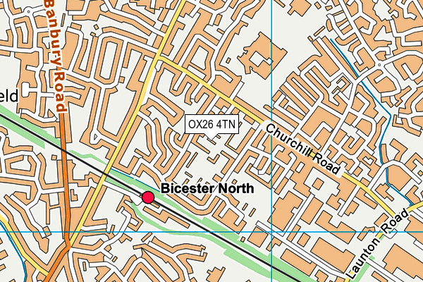 OX26 4TN map - OS VectorMap District (Ordnance Survey)