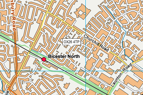 OX26 4TP map - OS VectorMap District (Ordnance Survey)