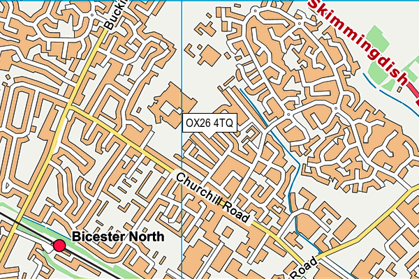 OX26 4TQ map - OS VectorMap District (Ordnance Survey)