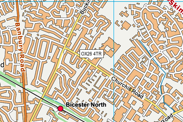 OX26 4TR map - OS VectorMap District (Ordnance Survey)