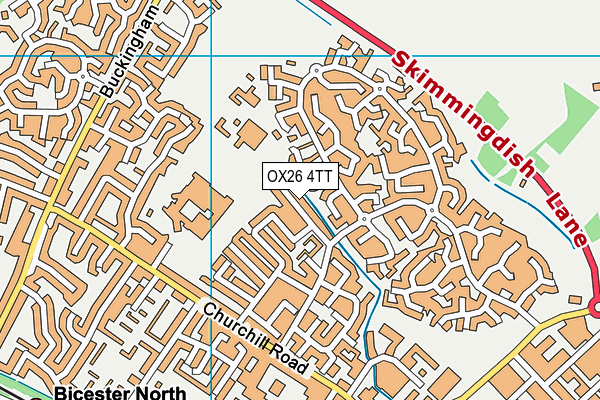 OX26 4TT map - OS VectorMap District (Ordnance Survey)