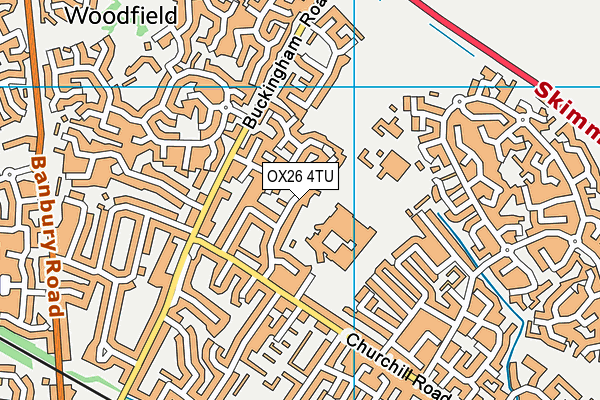 OX26 4TU map - OS VectorMap District (Ordnance Survey)