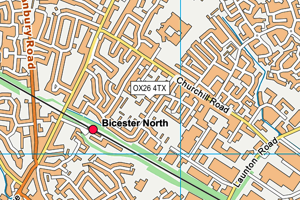 OX26 4TX map - OS VectorMap District (Ordnance Survey)