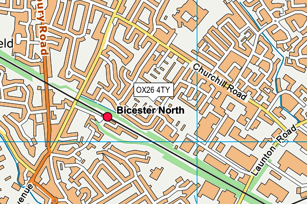 OX26 4TY map - OS VectorMap District (Ordnance Survey)