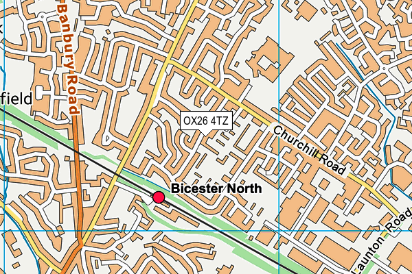 OX26 4TZ map - OS VectorMap District (Ordnance Survey)