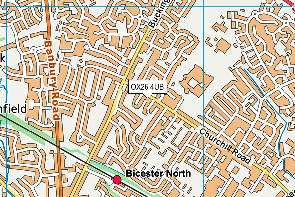 OX26 4UB map - OS VectorMap District (Ordnance Survey)