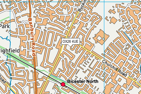OX26 4UE map - OS VectorMap District (Ordnance Survey)