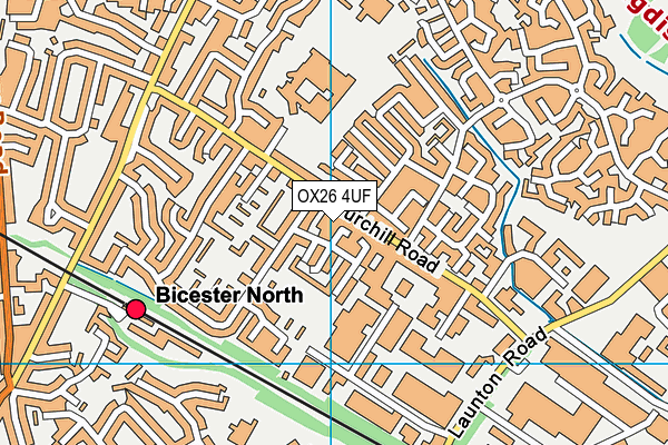 OX26 4UF map - OS VectorMap District (Ordnance Survey)