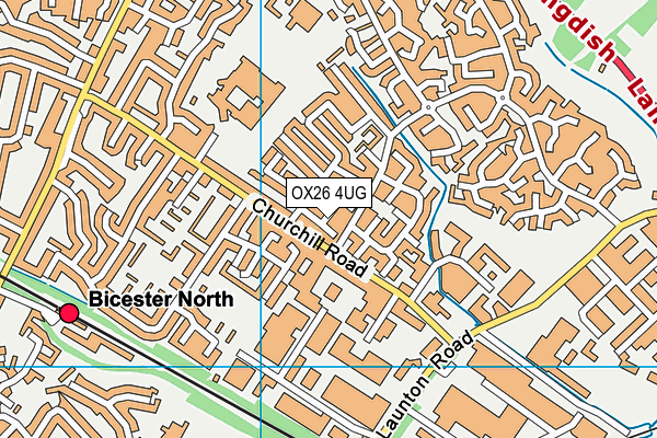 OX26 4UG map - OS VectorMap District (Ordnance Survey)