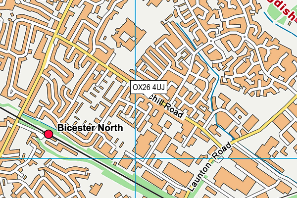 OX26 4UJ map - OS VectorMap District (Ordnance Survey)