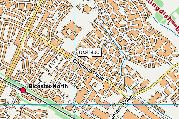 OX26 4UQ map - OS VectorMap District (Ordnance Survey)