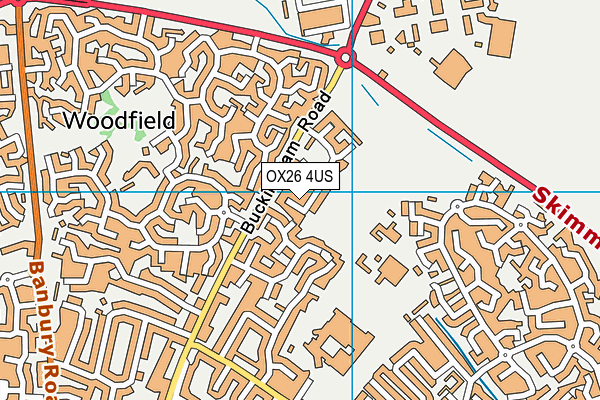 OX26 4US map - OS VectorMap District (Ordnance Survey)