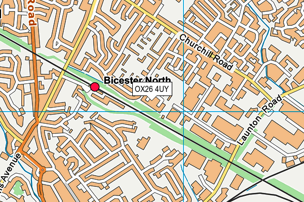 OX26 4UY map - OS VectorMap District (Ordnance Survey)