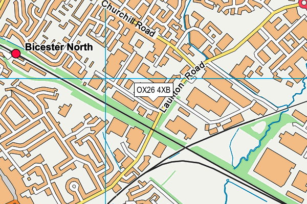 OX26 4XB map - OS VectorMap District (Ordnance Survey)