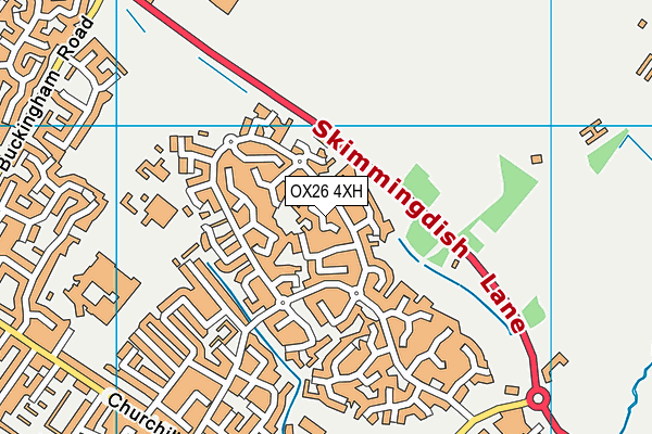 OX26 4XH map - OS VectorMap District (Ordnance Survey)