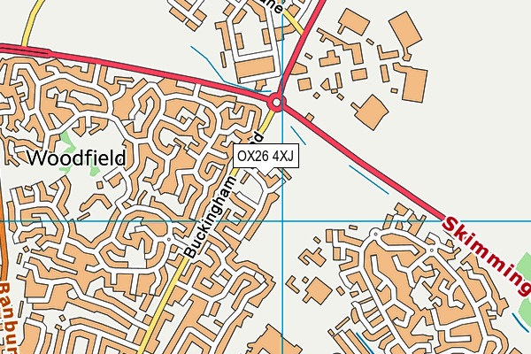 OX26 4XJ map - OS VectorMap District (Ordnance Survey)