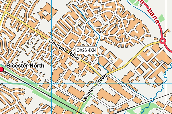 OX26 4XN map - OS VectorMap District (Ordnance Survey)