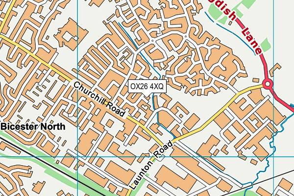 OX26 4XQ map - OS VectorMap District (Ordnance Survey)
