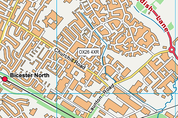 OX26 4XR map - OS VectorMap District (Ordnance Survey)