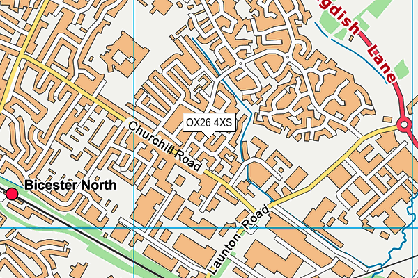 OX26 4XS map - OS VectorMap District (Ordnance Survey)
