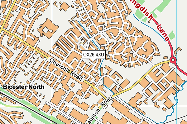 OX26 4XU map - OS VectorMap District (Ordnance Survey)