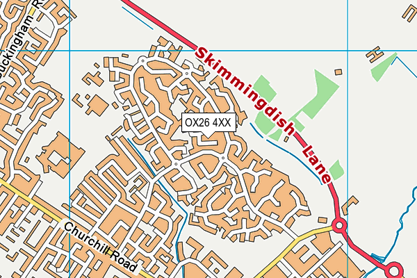 OX26 4XX map - OS VectorMap District (Ordnance Survey)
