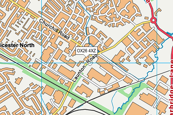 OX26 4XZ map - OS VectorMap District (Ordnance Survey)