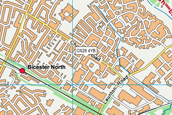 OX26 4YB map - OS VectorMap District (Ordnance Survey)