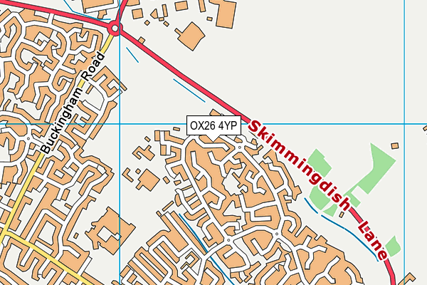 OX26 4YP map - OS VectorMap District (Ordnance Survey)