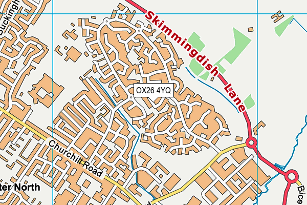 OX26 4YQ map - OS VectorMap District (Ordnance Survey)