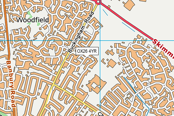 OX26 4YR map - OS VectorMap District (Ordnance Survey)