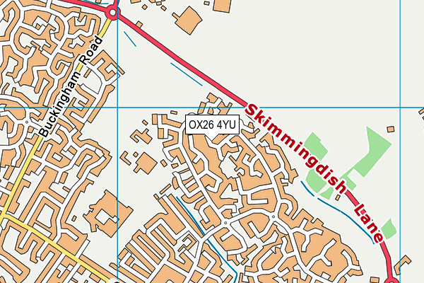 OX26 4YU map - OS VectorMap District (Ordnance Survey)