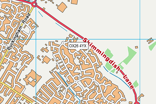 OX26 4YX map - OS VectorMap District (Ordnance Survey)