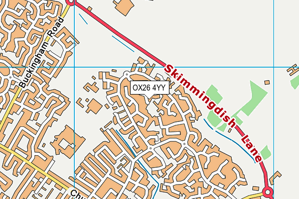 OX26 4YY map - OS VectorMap District (Ordnance Survey)