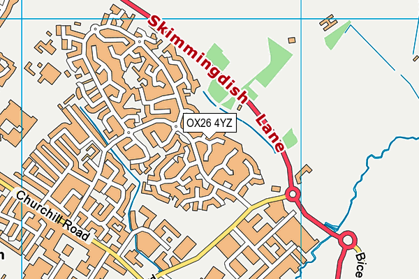 OX26 4YZ map - OS VectorMap District (Ordnance Survey)