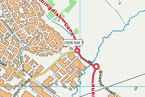 OX26 5AA map - OS VectorMap District (Ordnance Survey)