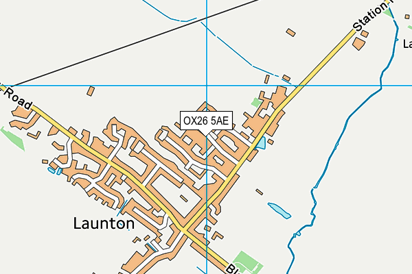 OX26 5AE map - OS VectorMap District (Ordnance Survey)