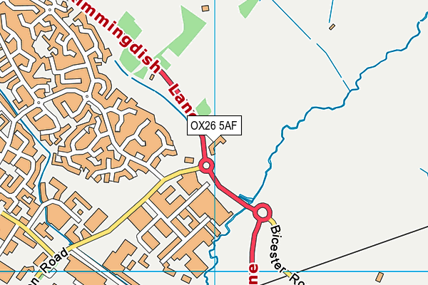 OX26 5AF map - OS VectorMap District (Ordnance Survey)