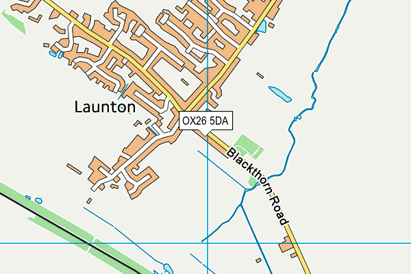 OX26 5DA map - OS VectorMap District (Ordnance Survey)